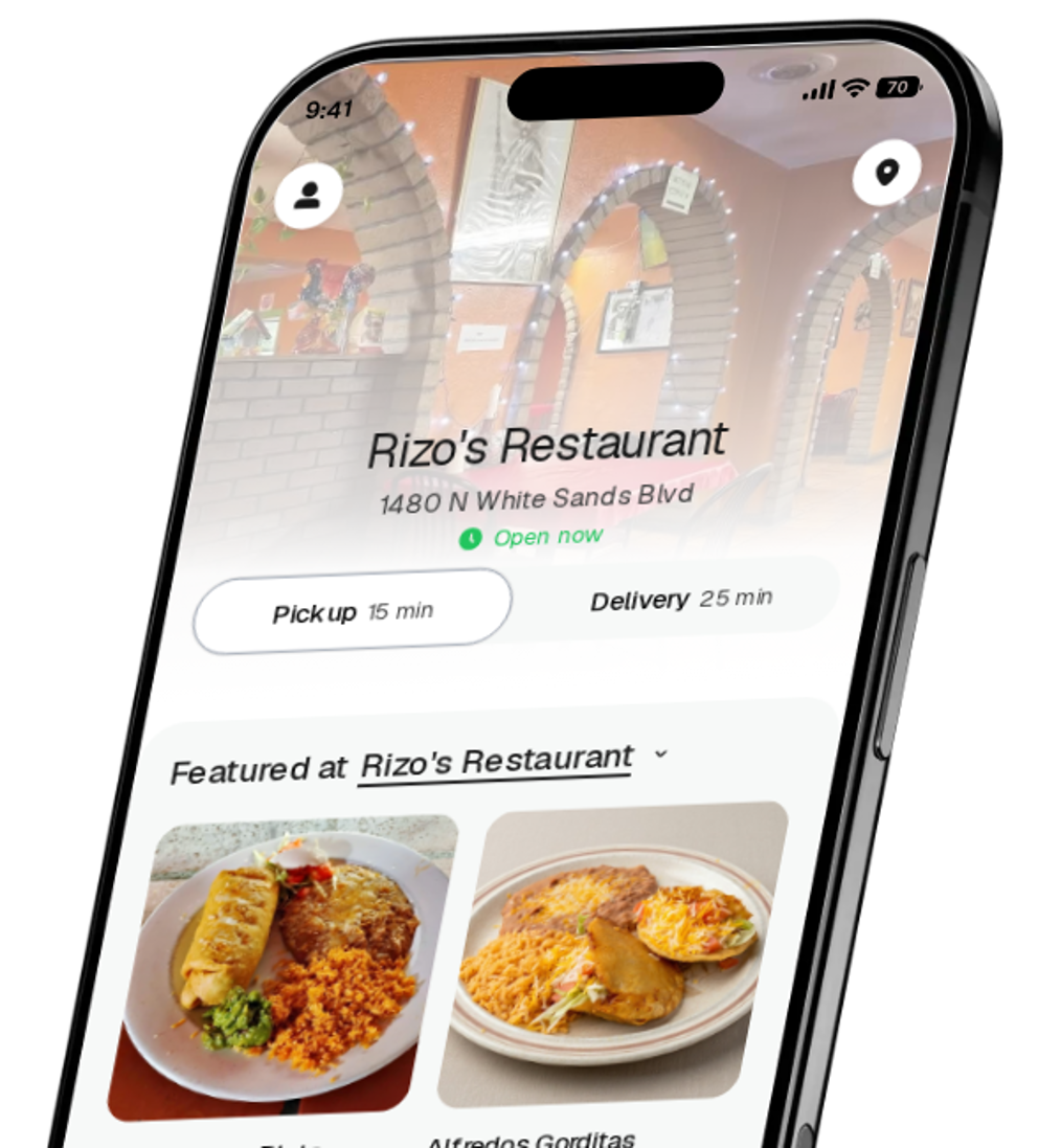 Rizo's Restaurant app preview