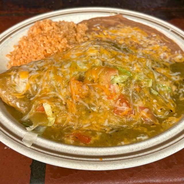 Stuffed Sopapilla Plate.