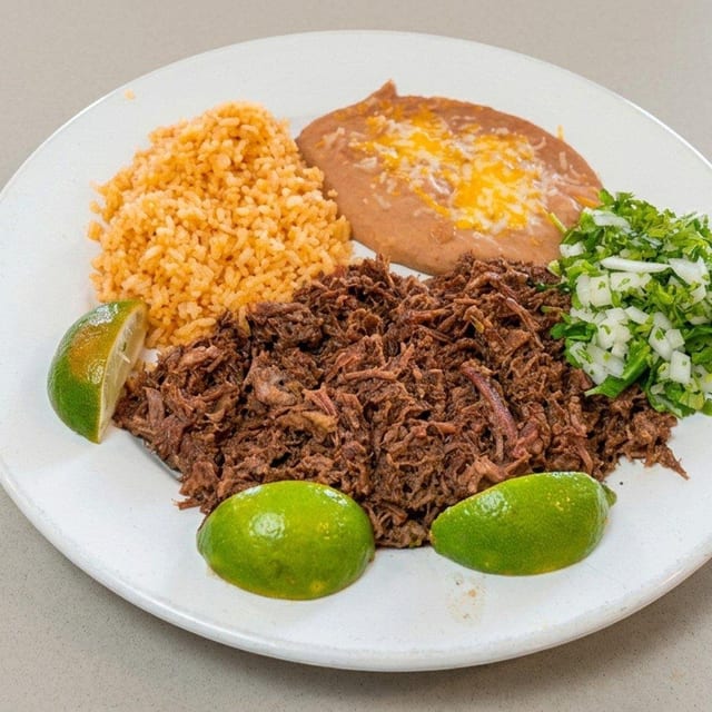 Barbacoa Plate.