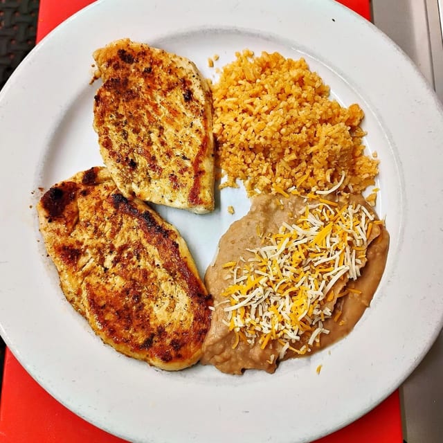 Grilled Chicken Breasts Plate.